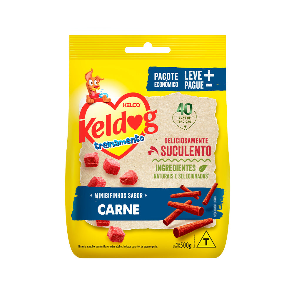 Bifinho Keldog Mini Carne para Cães 500g