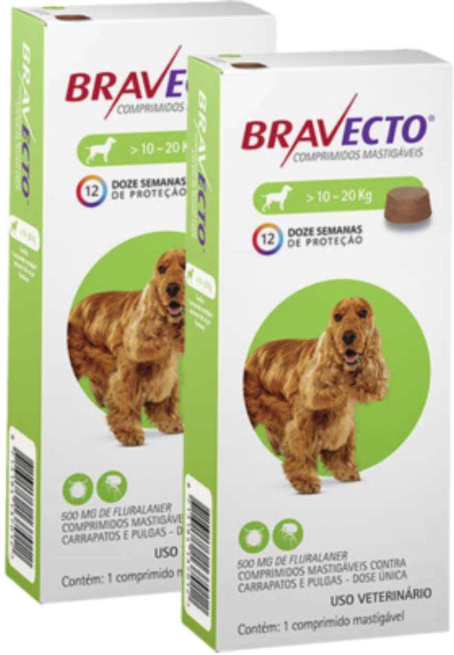 Antipulgas e Carrapatos MSD Bravecto para Cães
