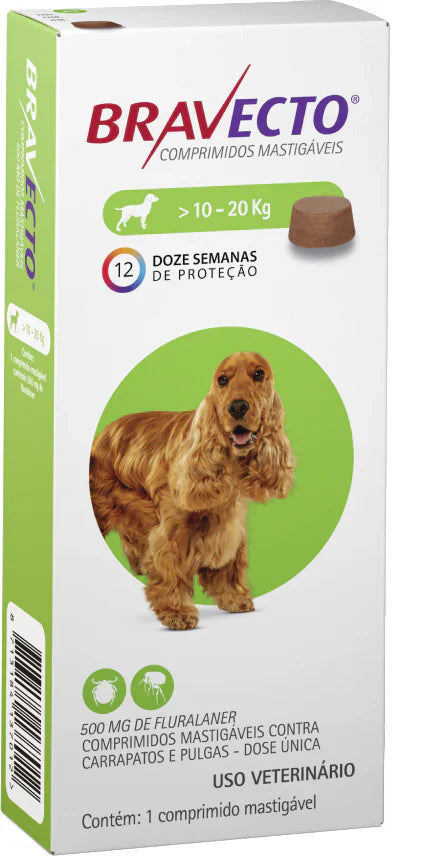 Antipulgas e Carrapatos MSD Bravecto para Cães