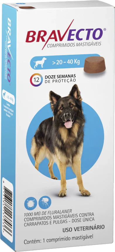 Antipulgas e Carrapatos MSD Bravecto para Cães