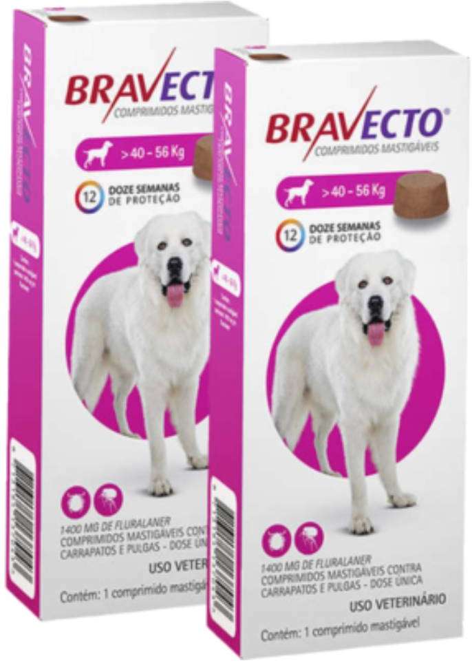 Antipulgas e Carrapatos MSD Bravecto para Cães