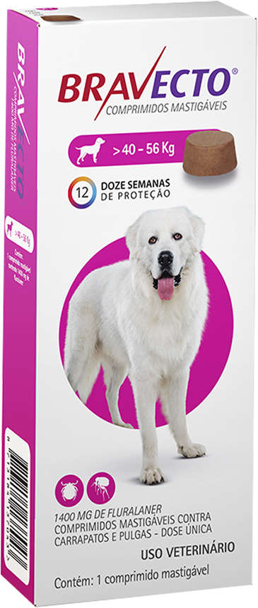 Antipulgas e Carrapatos MSD Bravecto para Cães