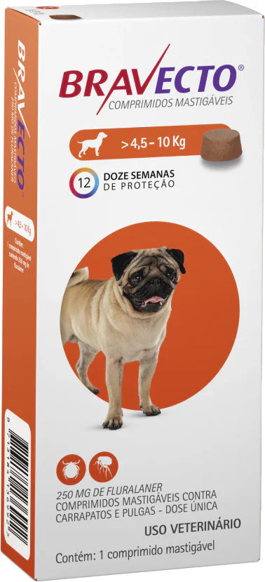 Antipulgas e Carrapatos MSD Bravecto para Cães