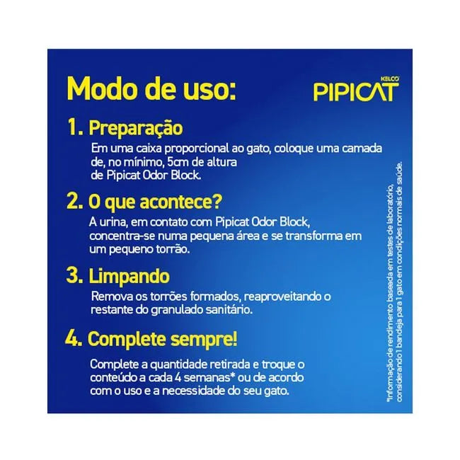 Areia Higiênica Pipicat Multicat para Gatos - 12 kg